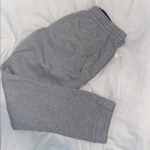 Gray Champs Sports cuffed fleece sweat pants